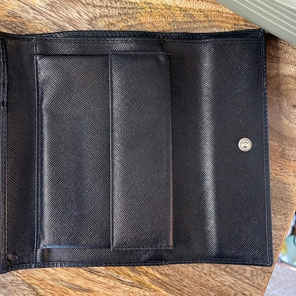 Large Black Saffiano Leather Prada Wallet - Picture 7 of 11